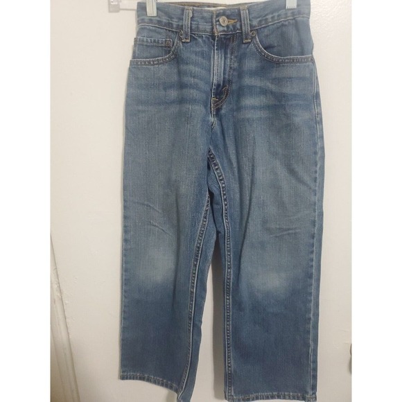 Levis 569 Boys Denim Blue Jean SIZE 10 Slim (23"x23") Loose Straight TEENS - Picture 1 of 5